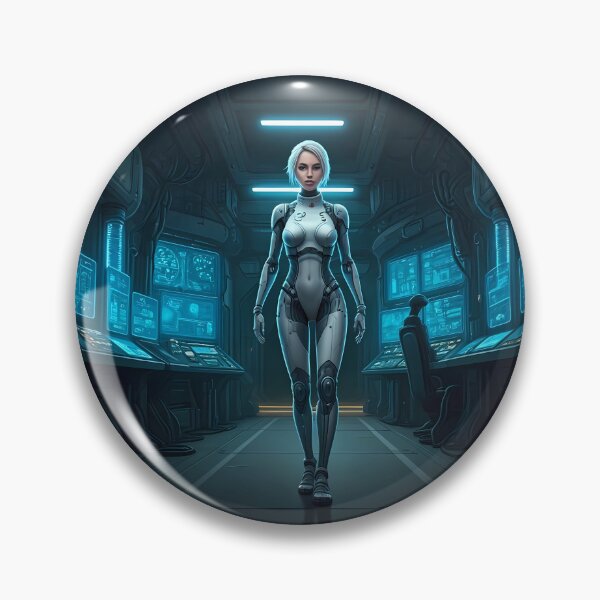 Artikelvorschau, Futuristisches Android entworfen und verkauft von AICreativeArts.