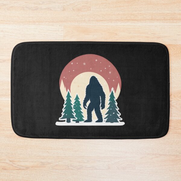 Artikelvorschau, Weihnachts-Bigfoot-Silhouette entworfen und verkauft von Planetporridge.