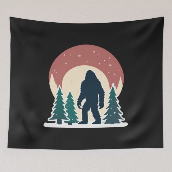 Item preview, Christmas Bigfoot Silhouette designed and sold by Planetporridge.