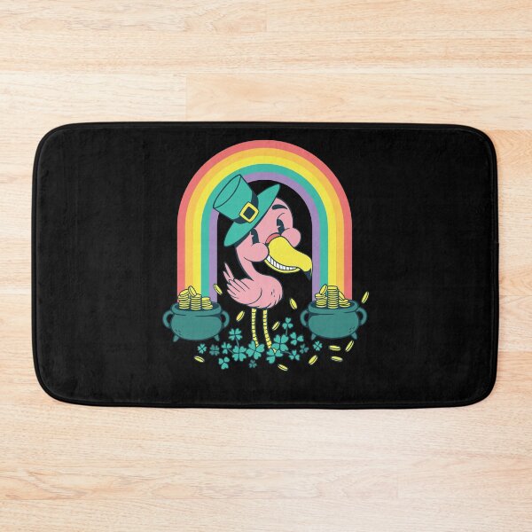Item preview, St. Patrick's Day Flamingo Rainbow shirt designed and sold by DrawHandArt.