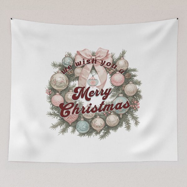 Item preview, "We Wish You A Merry Christmas" Wreath designed and sold by MudcreekDesign.