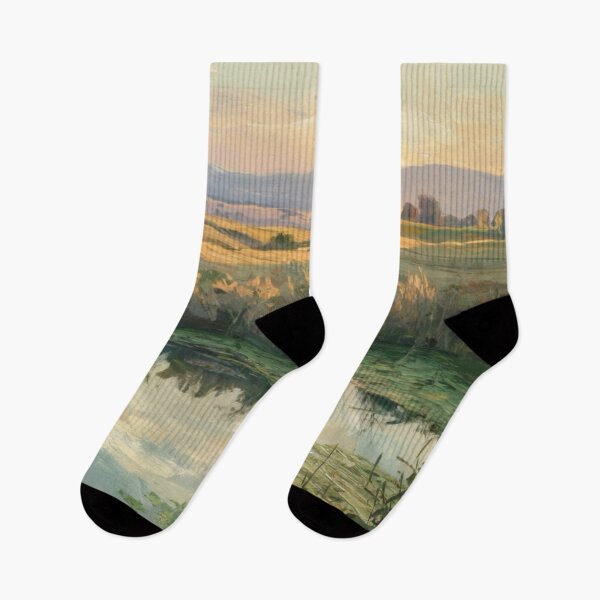 Item preview, Idyllic Dawn French Countryside Landscape. Art By Carraann  designed and sold by CARRAANN.