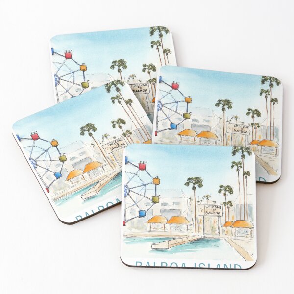 Artikelvorschau, Balboa Island, Kalifornien entworfen und verkauft von Fun Travel Art.