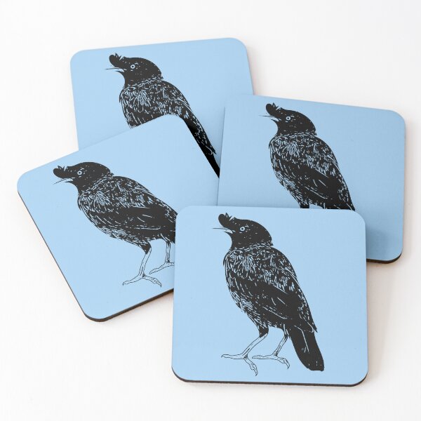Item preview, Crested Myna Black Design  designed and sold by designsasstultd.