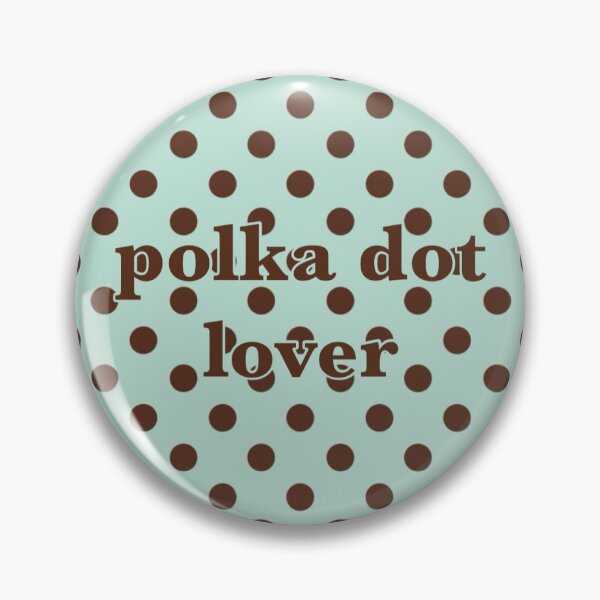 Item preview, polka dot lover pin designed and sold by saturnirl.