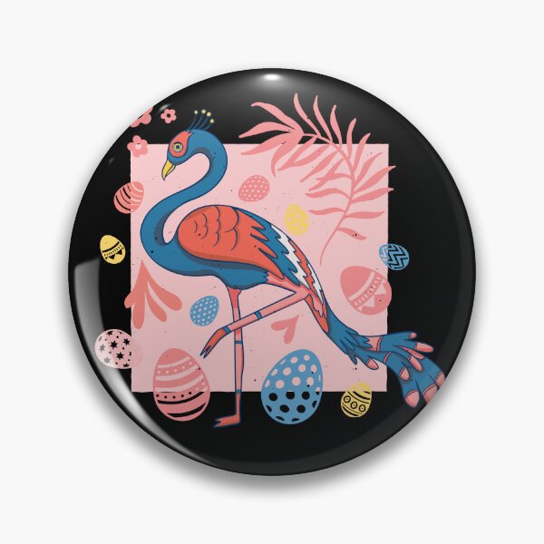 Item preview, fantastic Easter Flamingo holiday designed and sold by DrawHandArt.