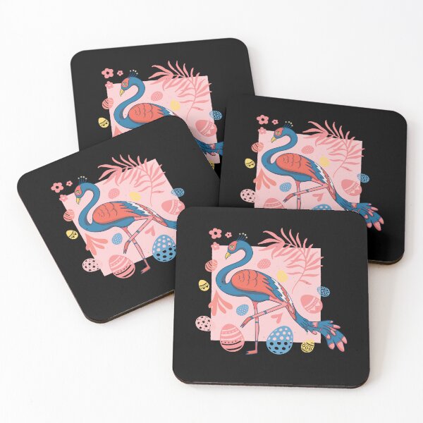 Item preview, fantastic Easter Flamingo holiday designed and sold by DrawHandArt.