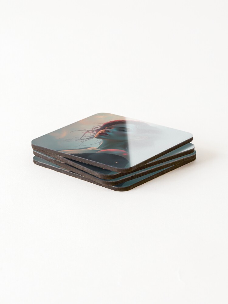 Thumbnail 4 of 5, Coasters (Set of 4), Euphoria designed and sold by Reveriex.