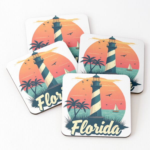 Item preview, Florida Lighthouse Sunset - Coastal Paradise designed and sold by CyberPeakZ.