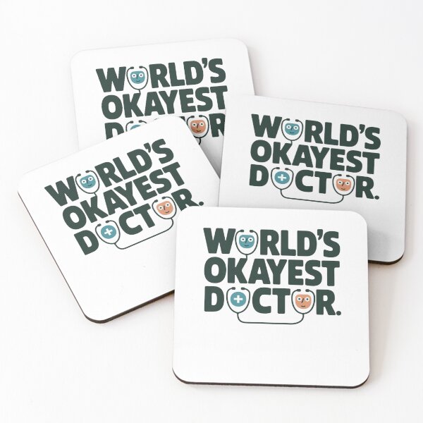 Item preview, funny doctor Stethoscope graphic Dr Graduation Gift Idea design Worlds Okayest Doctor funny Medical equipment designed and sold by LuxeGraphix.