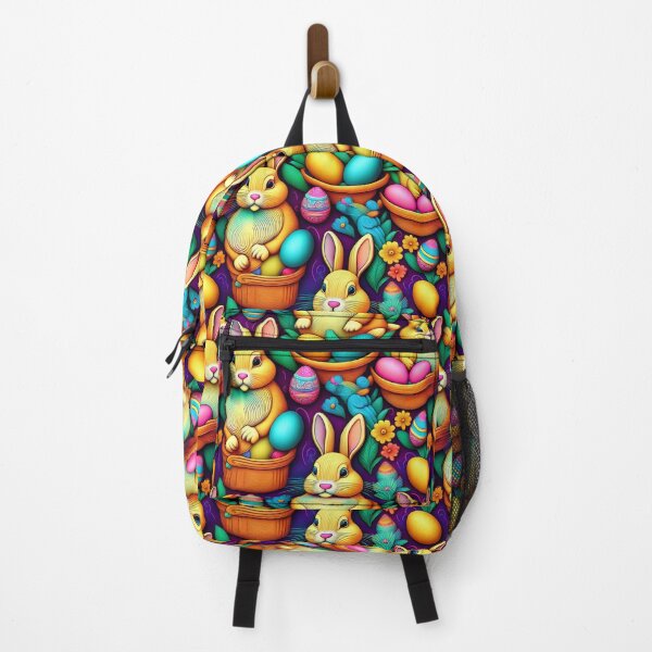 Item preview, Easter Bunnies: A playful pattern featuring cartoon Easter Bunnies in baskets of all shapes and sizes. designed and sold by Grang Art Artistic Designs.