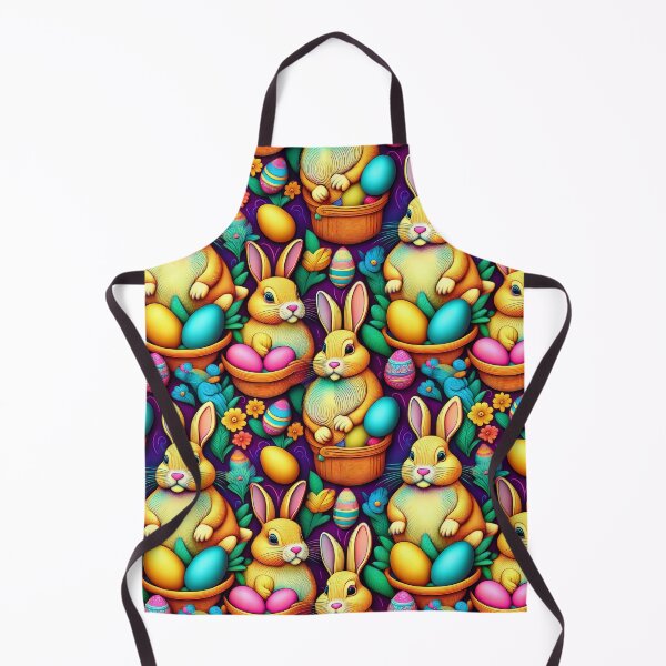Item preview, Easter Bunnies: A playful pattern featuring cartoon Easter Bunnies in baskets of all shapes and sizes. designed and sold by Grang Art Artistic Designs.