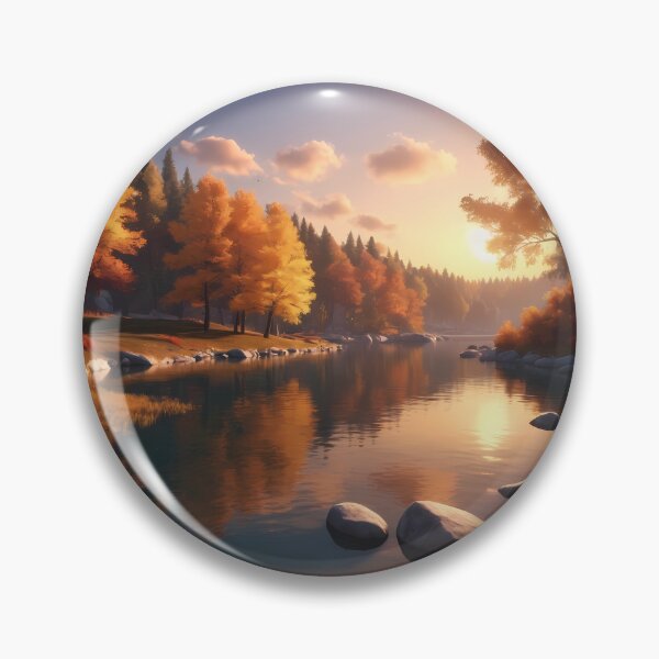 Item preview, Autumnal River designed and sold by AICreativeArts.