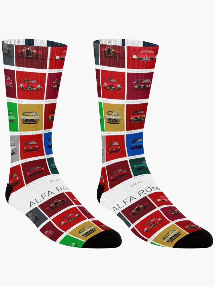 Thumbnail 3 of 5, Socks, Alfa Romeo designed and sold by Alt_ Illustrations.