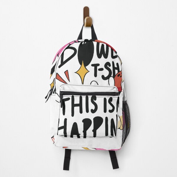 Item preview, Funny Flamingo this is my happiness Bowling Design designed and sold by DrawHandArt.