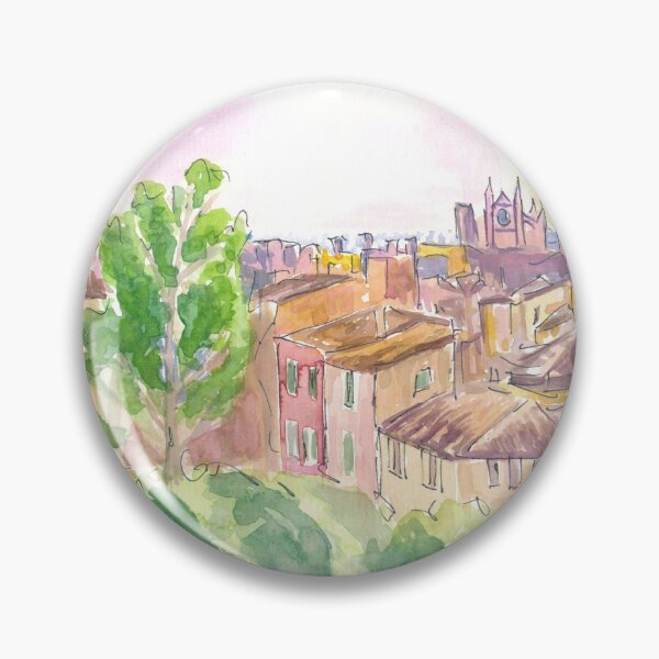 Item preview, Palma de Mallorca Panoramic City View with La Creu and La Seu designed and sold by artshop77.