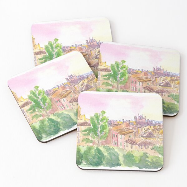Item preview, Palma de Mallorca Panoramic City View with La Creu and La Seu designed and sold by artshop77.