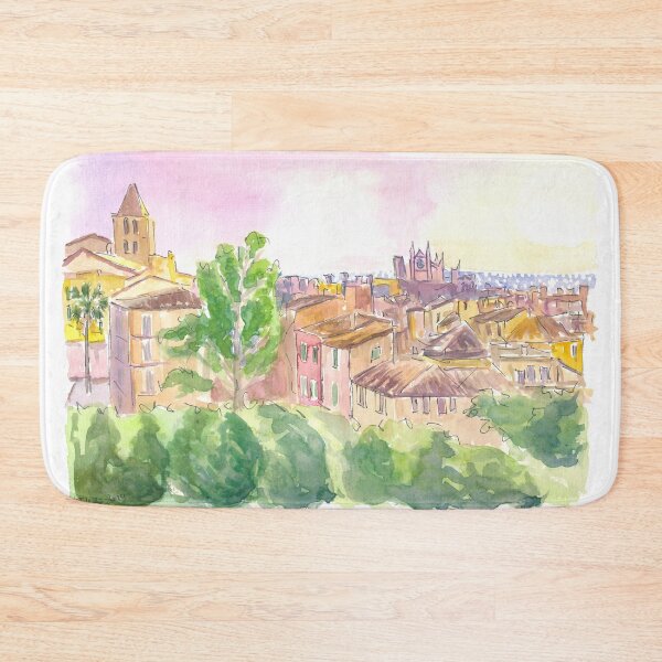 Item preview, Palma de Mallorca Panoramic City View with La Creu and La Seu designed and sold by artshop77.