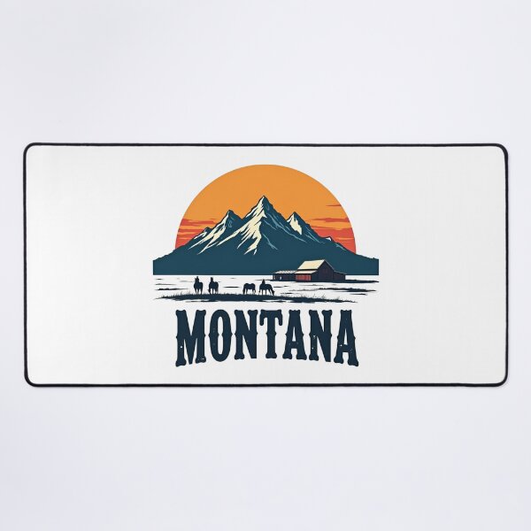 Item preview, Montana Mountain Ranch Sunset - Big Sky Country designed and sold by CyberPeakZ.