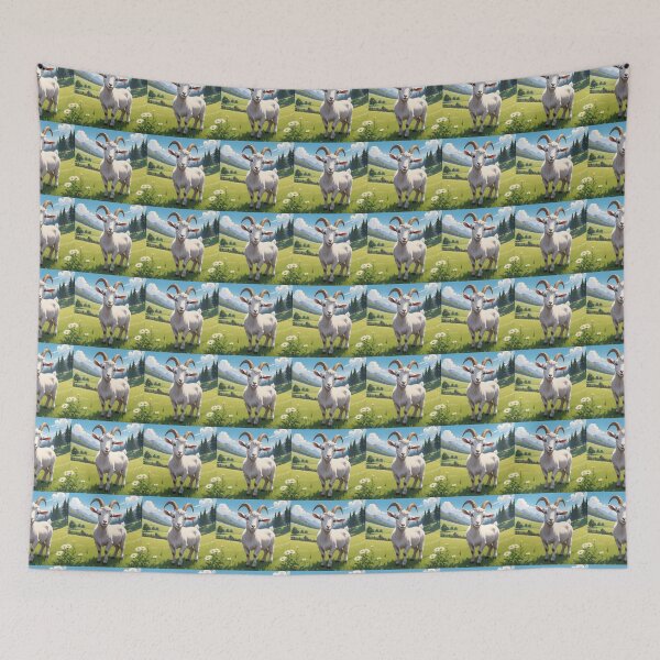 Item preview, Friendly Goat designed and sold by AICreativeArts.