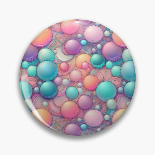 Item preview, Bubbly Bliss: A cheerful pattern with colorful bubbles floating in a sky of endless possibilities. designed and sold by Grang Art Artistic Designs.