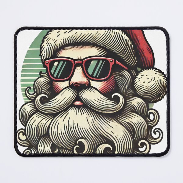 Item preview, Cool Santa with Sunglasses and Mustache designed and sold by lubushop1.