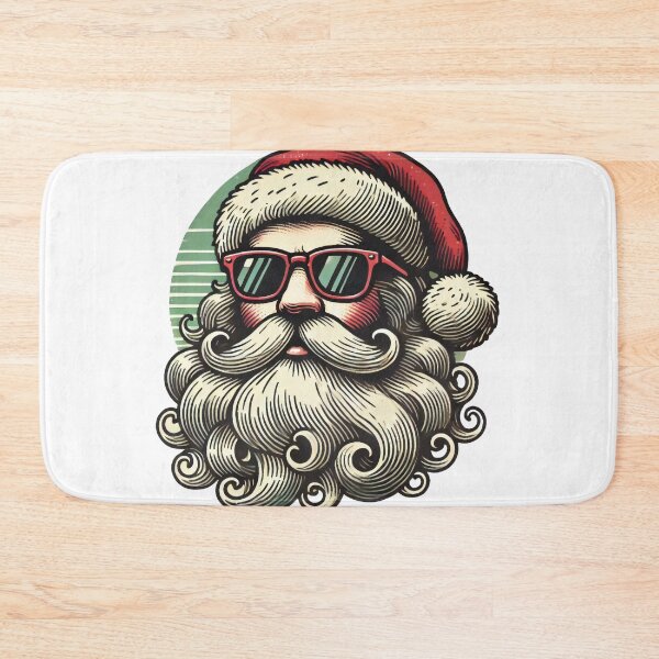Item preview, Cool Santa with Sunglasses and Mustache designed and sold by lubushop1.