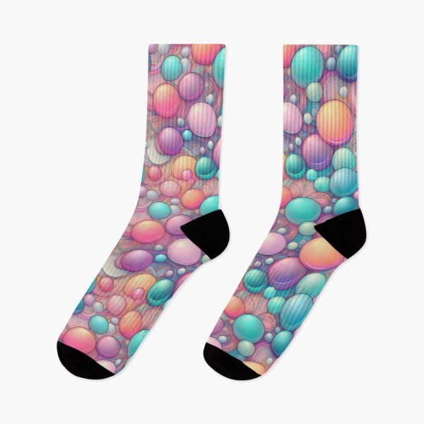 Item preview, Bubbly Bliss: A cheerful pattern with colorful bubbles floating in a sky of endless possibilities. designed and sold by Grang Art Artistic Designs.