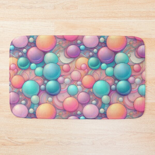 Item preview, Bubbly Bliss: A cheerful pattern with colorful bubbles floating in a sky of endless possibilities. designed and sold by Grang Art Artistic Designs.