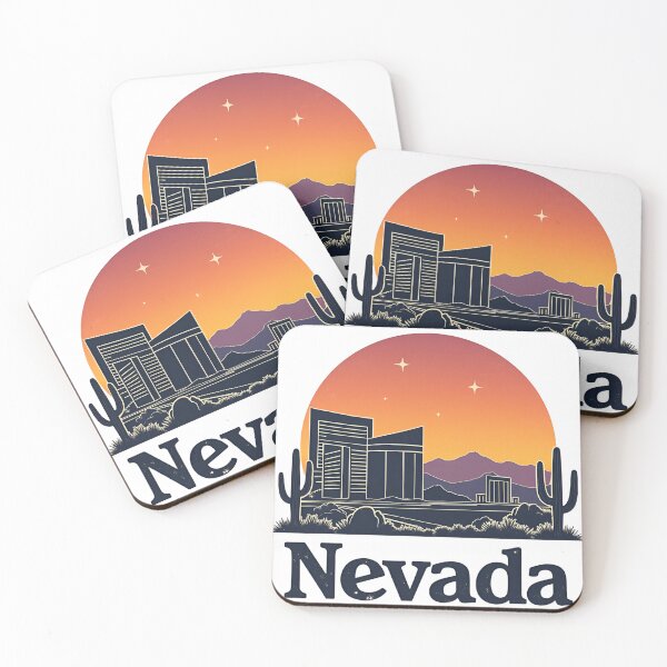 Item preview, Nevada Desert Skyline - Sunset in the Silver State designed and sold by CyberPeakZ.