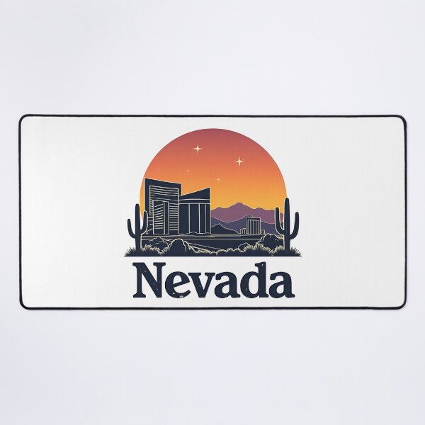 Item preview, Nevada Desert Skyline - Sunset in the Silver State designed and sold by CyberPeakZ.