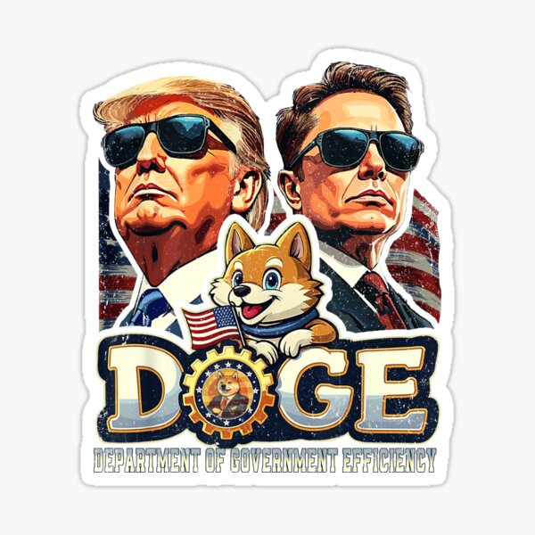 Aperçu de l'œuvre D.O.G.E DOGE Département de l'efficacité gouvernementale créée et vendue par MackenzieBin.