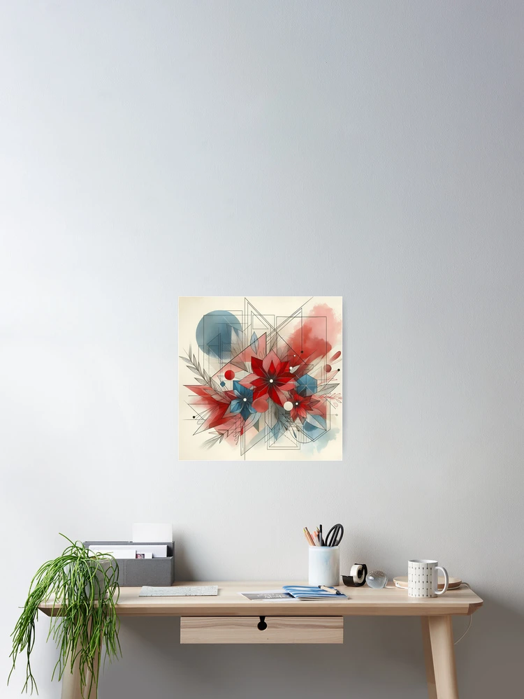 Thumbnail 2 of 3, Poster, Pastel Abstract Floral designed and sold by GraphicsClub.