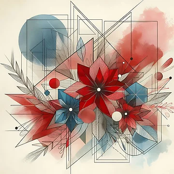 Artwork thumbnail, Pastel Abstract Floral by GraphicsClub