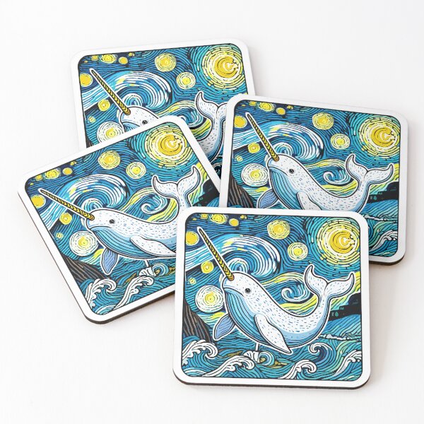 Item preview, Funny Narwhal Expressionism designed and sold by TKsTees.