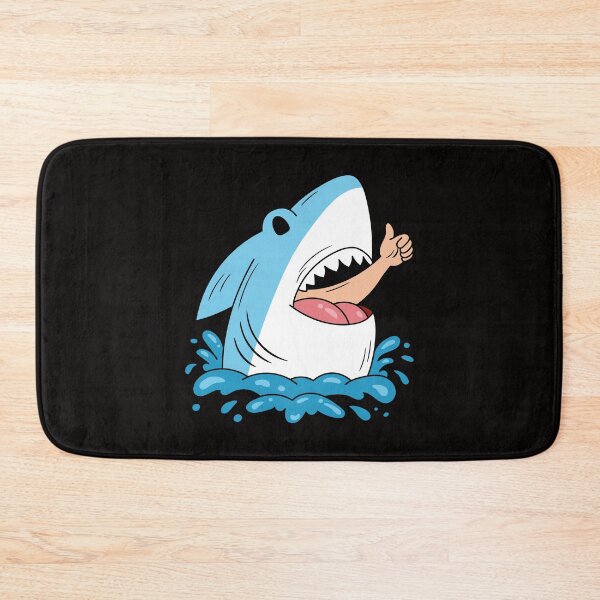 Item preview, Funny Shark Thumbs-Up Cartoon Design  designed and sold by DrawHandArt.