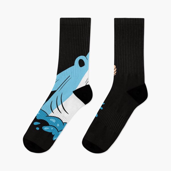 Item preview, Funny Shark Thumbs-Up Cartoon Design  designed and sold by DrawHandArt.