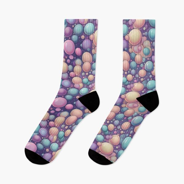 Item preview, Bubble Dreams: A cheerful pattern with colorful bubbles floating in a sky of endless possibilities. designed and sold by Grang Art Artistic Designs.