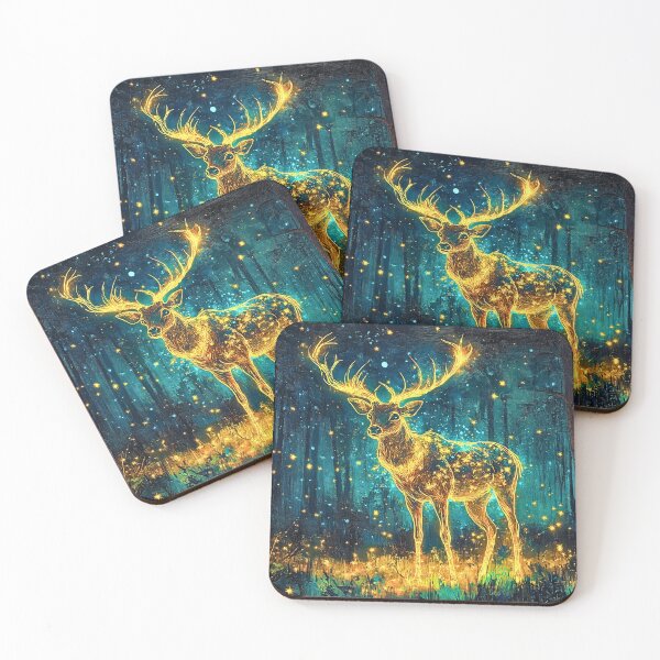 Item preview, Glowing Deer designed and sold by ACastilloArt.