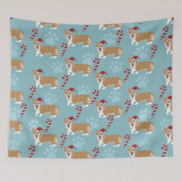 Item preview, Christmas Corgi Pattern designed and sold by KantstandyaC.