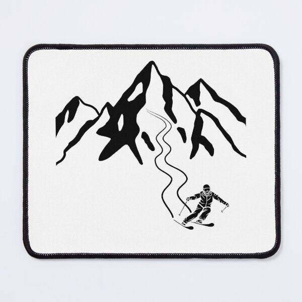 Item preview, Ski lines, ski season black designed and sold by lose-your-smile.