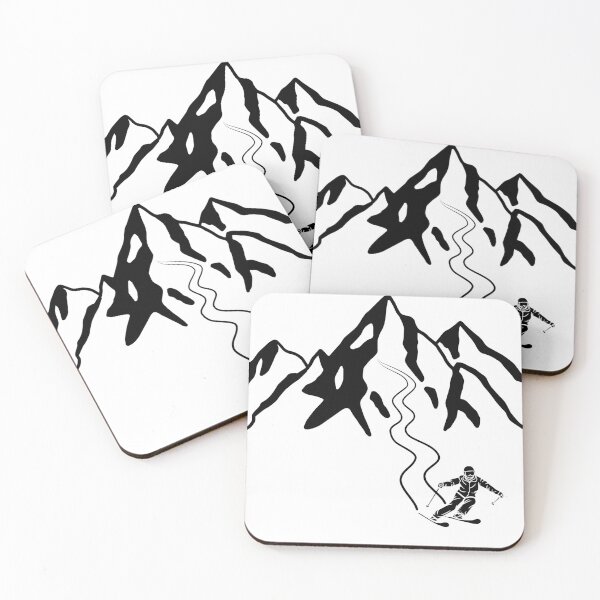 Item preview, Ski lines, ski season black designed and sold by lose-your-smile.