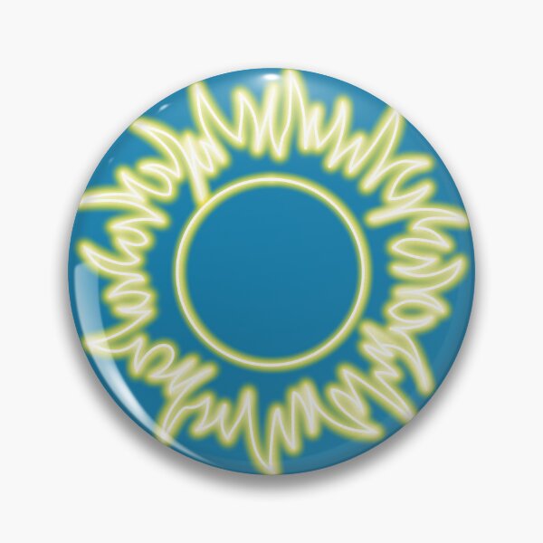 Item preview, Neon effect sun design #1 blue background designed and sold by PEB-creative24.