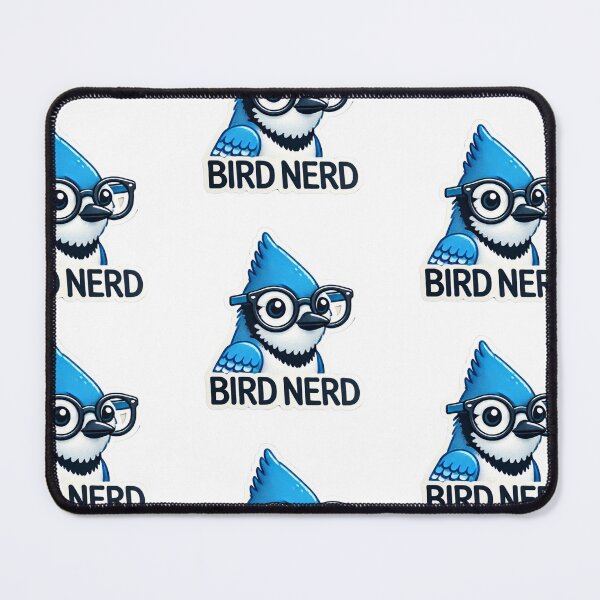 Item preview, Bird Nerd Blue Jay with glasses designed and sold by BrinaandPops.