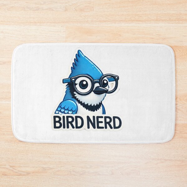 Item preview, Bird Nerd Blue Jay with glasses designed and sold by BrinaandPops.