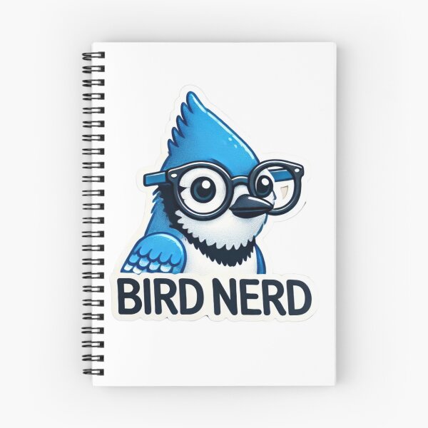 Item preview, Bird Nerd Blue Jay with glasses designed and sold by BrinaandPops.