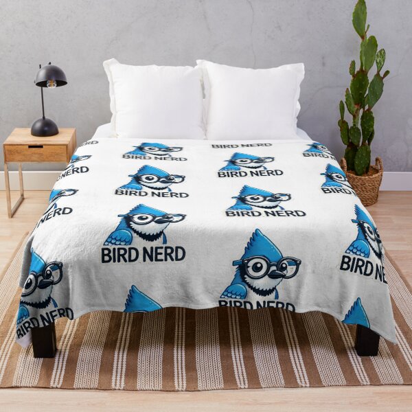 Item preview, Bird Nerd Blue Jay with glasses designed and sold by BrinaandPops.