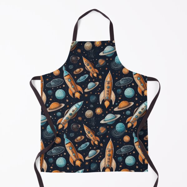 Item preview, Cosmic Carnival: A vibrant and playful pattern featuring colorful rockets and planets, celebrating a cosmic carnival filled with joy and excitement. designed and sold by Grang Art Artistic Designs.