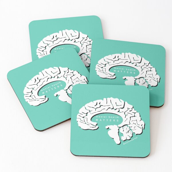 Item preview, Mental health matters (aqua) designed and sold by Mychaela-Artist.