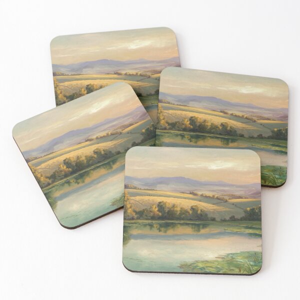 Item preview, French Idyllic Countryside Landscape at Dawn. Art By Carraann  designed and sold by CARRAANN.